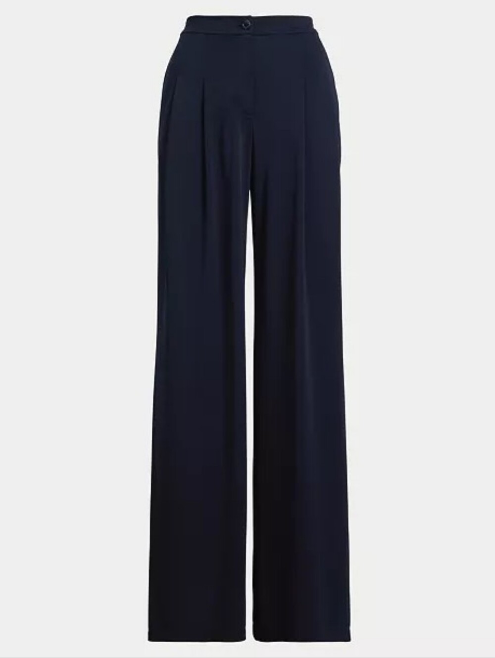 Lauren Ralph Lauren Women's Pleated Stretch Jersey Wide-Leg Pants 6 New